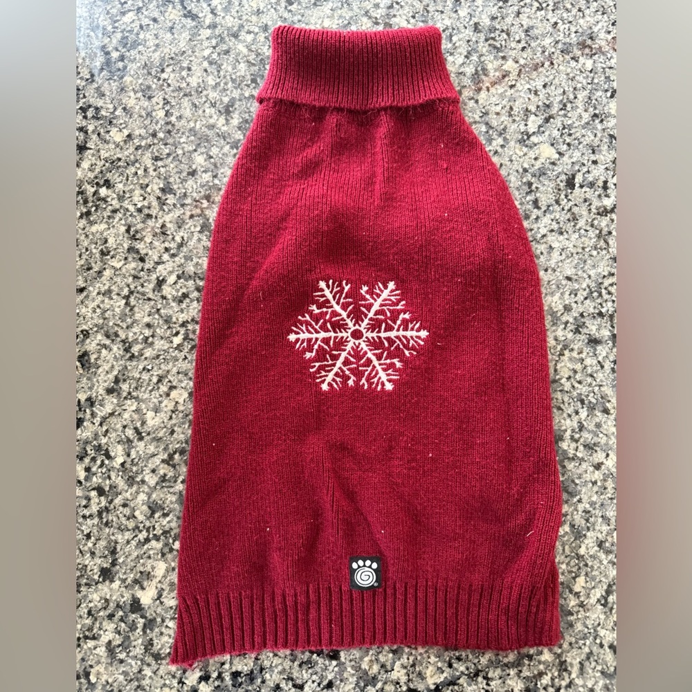 PetRageous Maroon Dog Sweater, Medium
